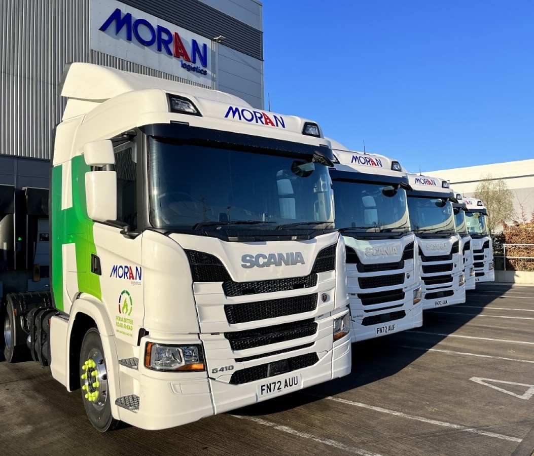 Moran logistics lorries with vehicle wrapping