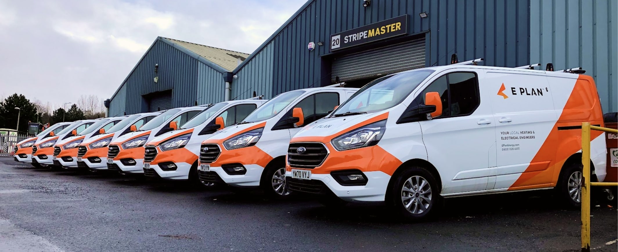 Eplan energy van fleet with vehicle wrapping